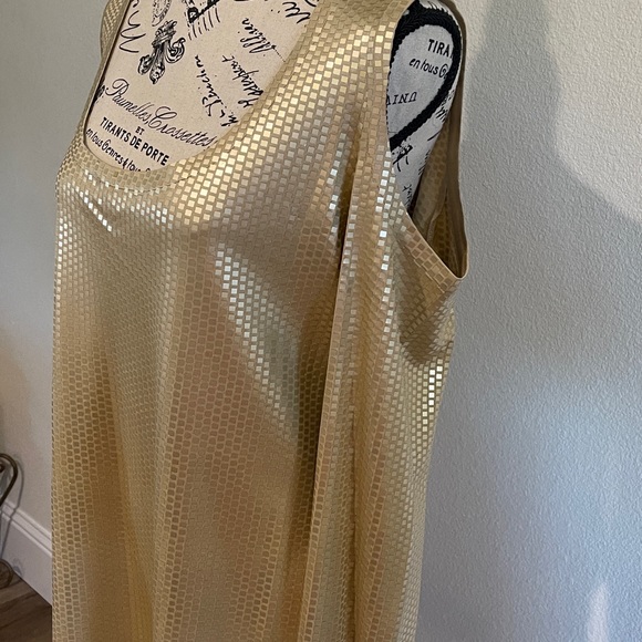 St. John “Cold Shoulder” sequin blouse.  Never worn. - Picture 2 of 4